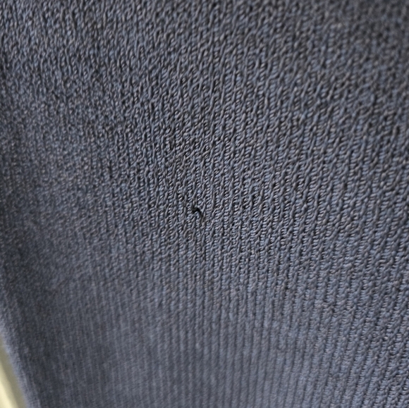 ST. JOHN Knit Long Skirt Size 8 Women Navy Santana Cocktail Thick Flawed - Picture 6 of 10